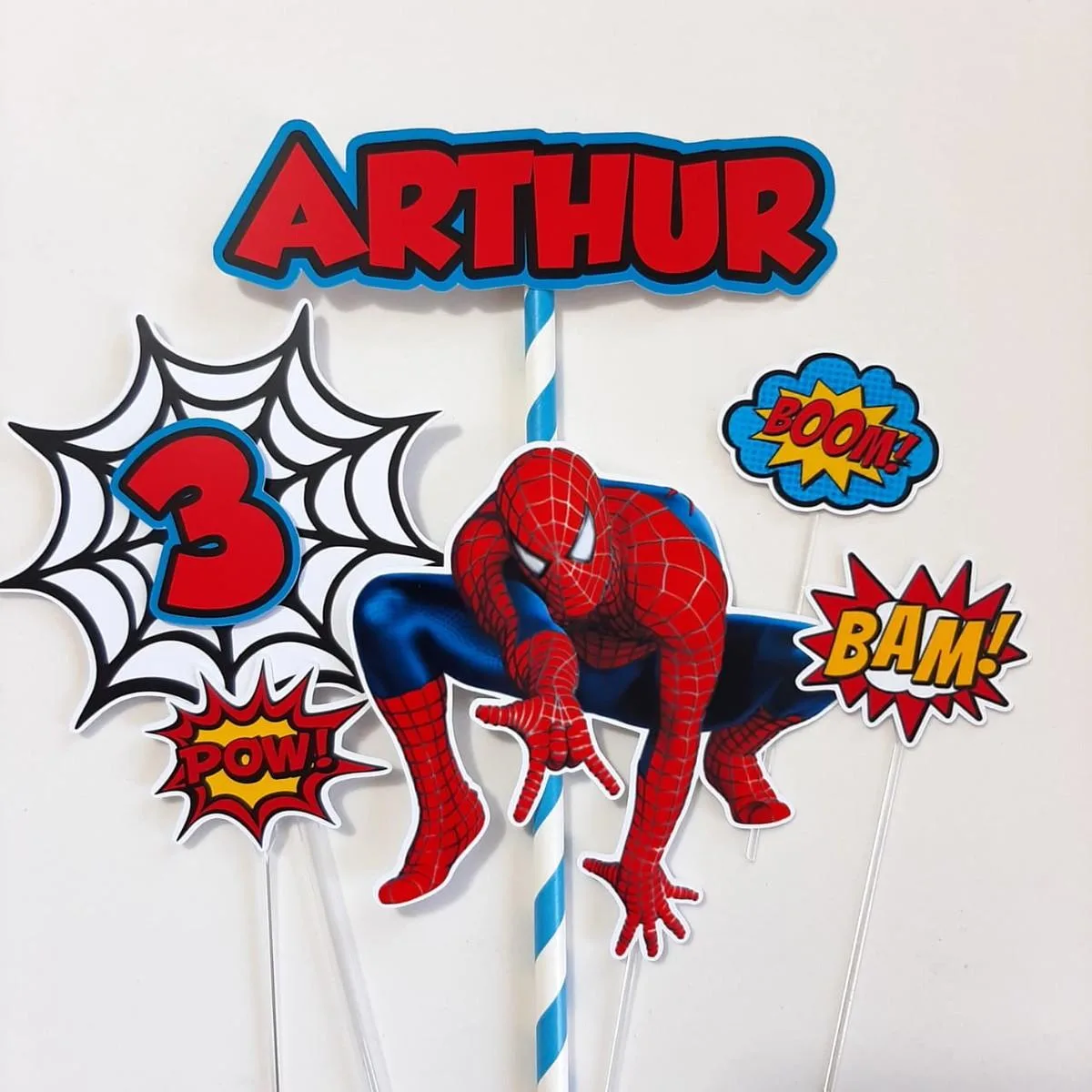 Top de bolo Homem Aranha