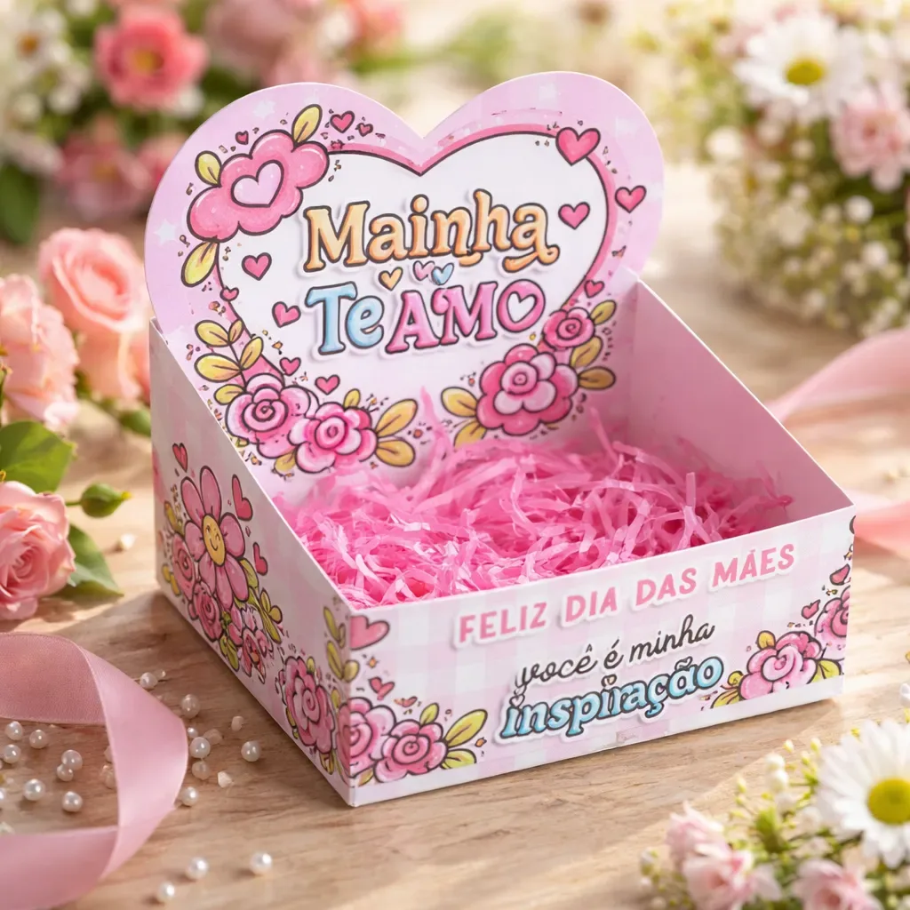 Caixinha Presenteável De Dias Das Mães